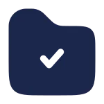 Folder Check SVG Icon